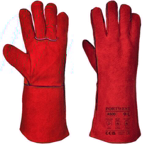 Gants Soudeur Rouge 3XL - Taille 12