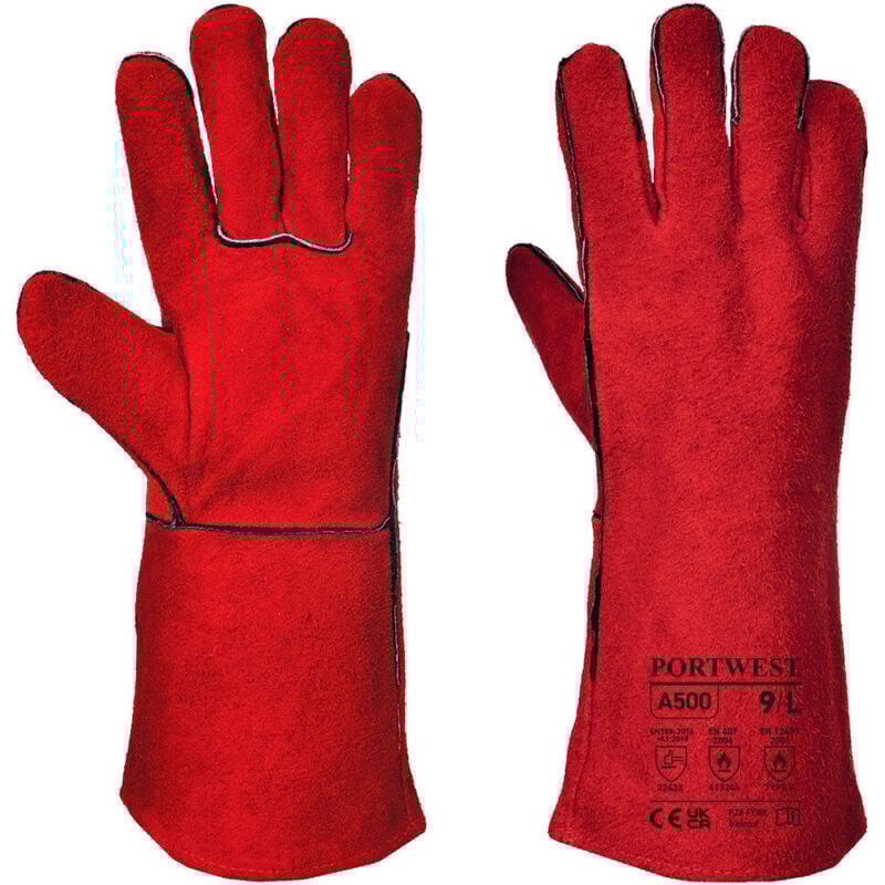 Schweißerhandschuhe Rot XL - Größe 10
