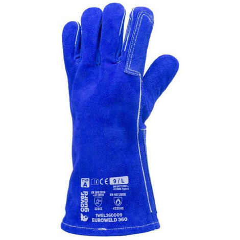Gants soudeur t9/l croute de cuir avec couture fil kevlar® t9