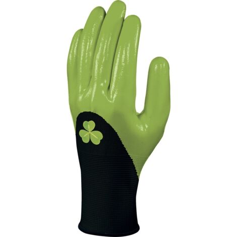 Gants Spécial Récolte Tricot Enduit Vert Sur Carte - Delta Plus