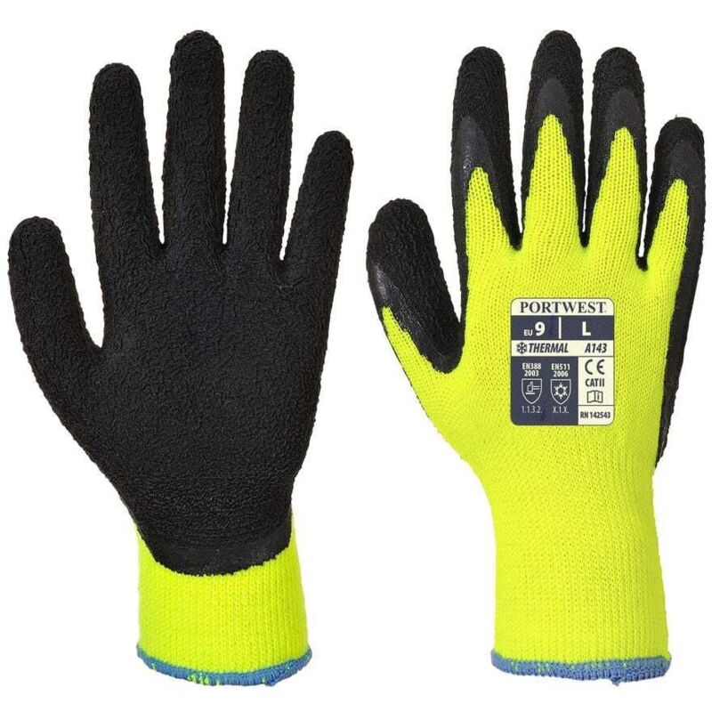 Gants thermique Soft Grip Portwest Jaune 10
