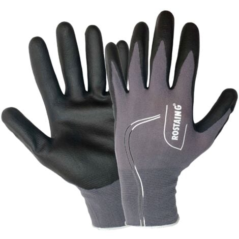 ROSTAING Gants tous travaux noir/gris T : 9/10