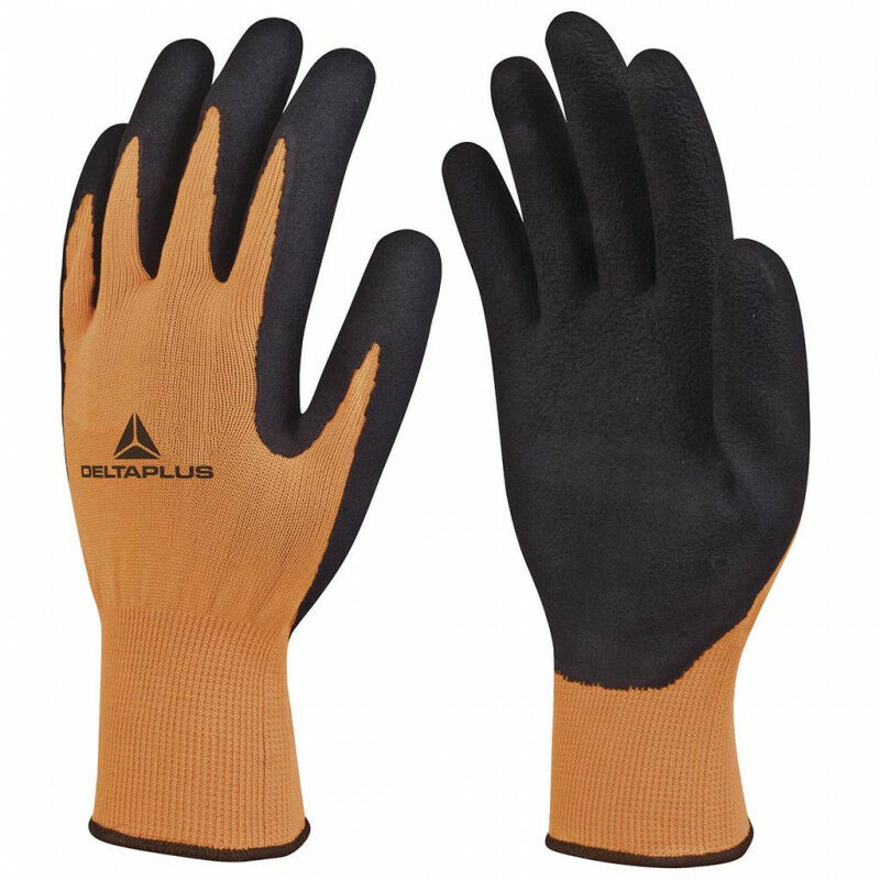 Delta Plus - gant pes orange latex noir 9