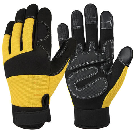 Gants Tronconneuse - Protection Anti-coupure Dos Main Gauche 20 M/s - Cuir Renforcé Paume - Norme EN381-7 EN388 - Taille 11 XL