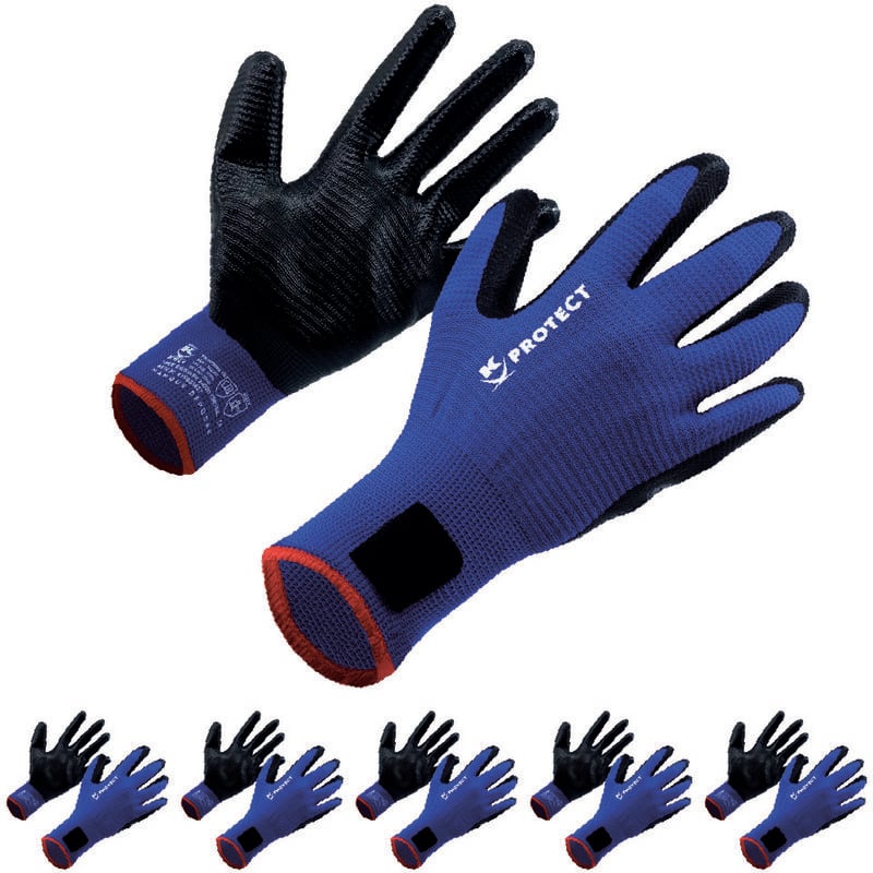 Lot 5 Gants Ultra Grippant Polystrong T09 - Keli
