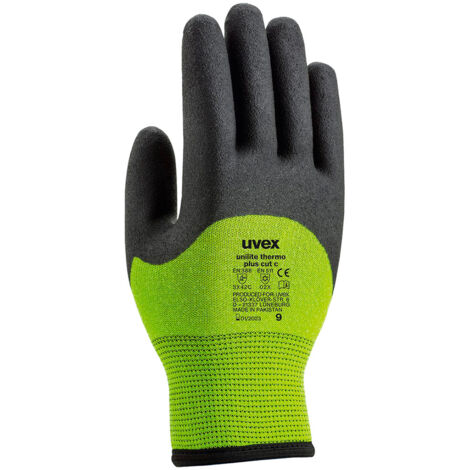 Gants Uvex unilite thermo plus cut c taille 7, S, Résistant aux coupures, Thermique, 2 gants, Vert ( Prix pour 1 paire )