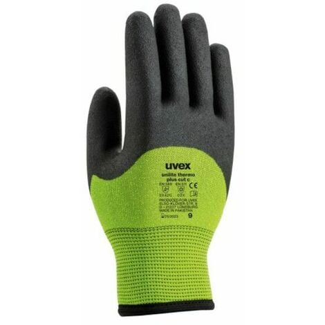 UVEX 9, L, Résistant aux coupures, Thermique, 2 gants, Vert ( Prix pour 1 paire )