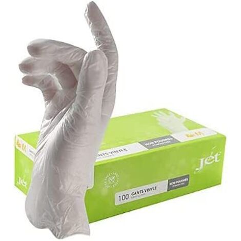Gants vinyle non poudrÃƒÂ©s Taille XL (9/10) - les 100