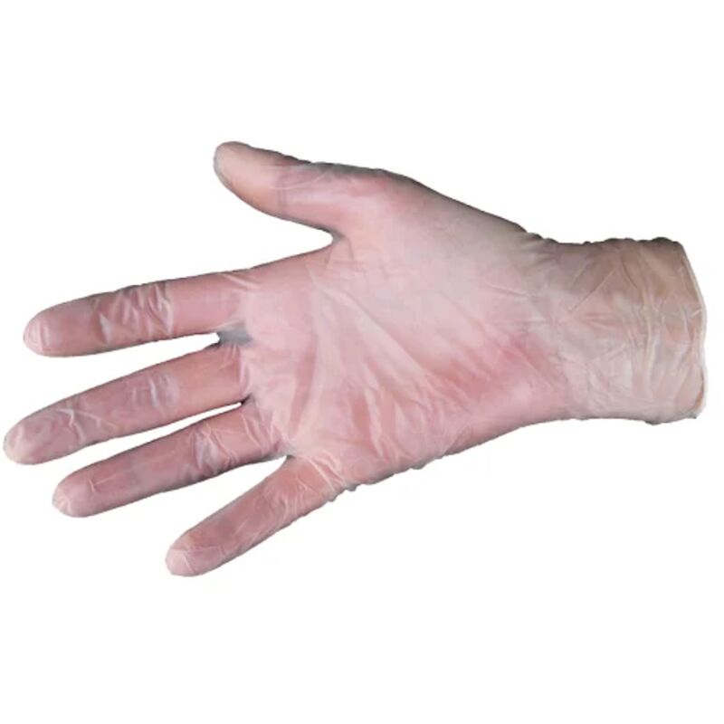Guantes de vinilo premium sin polvo - s.m (7/8) - Caja de 100 Cristal hygiene - FG1113T7