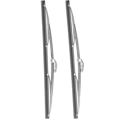 Ganzjahres-Scheibenwischer, 40 cm, universell, polierter Edelstahl, geeignet für PKW