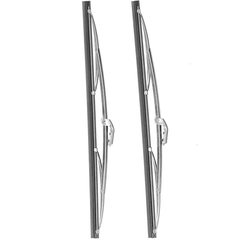 Image of Ganzjahres-Scheibenwischerblätter, 40 cm, universell, polierter Edelstahl, geeignet für PKW