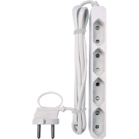 GAO 0257 Multipresa 4 vie Bianco Spina Euro 1 pz.