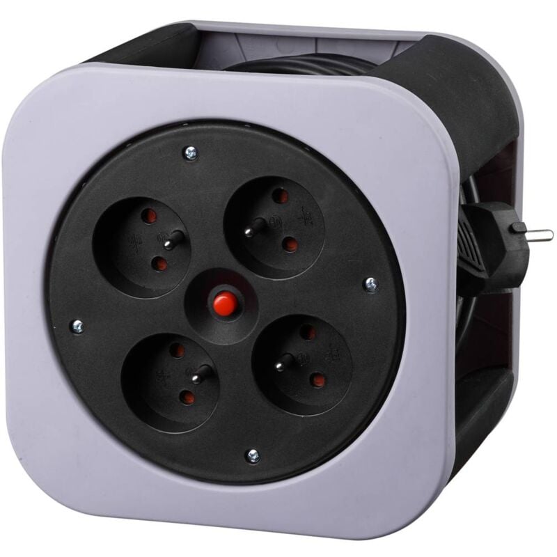 GAO Enrouleur ménager 4P+T Gris Souris