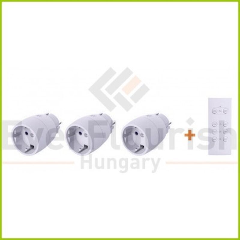 GAO - Kit 3 Prises télécommandées 'mini' +Télécommande