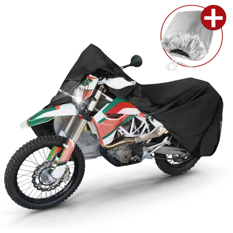 Walser - Garage à motos Enduro taille xl pvc - 255 x 110 x 135 cm noir