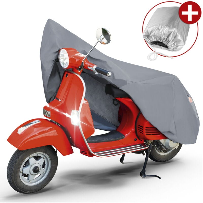Walser - Garage à motos Scooter taille s pvc - 185 x 90 x 110 cm gris