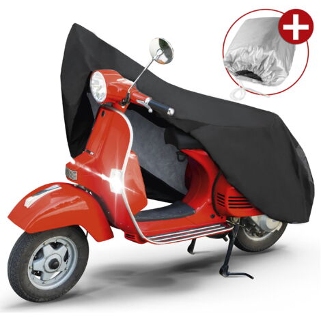 Garage à motos Scooter taille S PVC - 185 x 90 x 110 cm noir