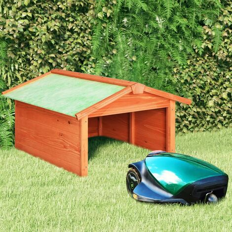 Garage de tondeuse à gazon 72x87x50 cm Bois de sapin solide