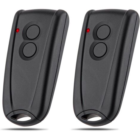 Garage Door Remote Control, 2 Button 433MHZ Wireless Roller Shutter Door Remote Control, Compatible with Ecostar RSC2-433, RSE2-433 Gate Remote Control, 2 Pack