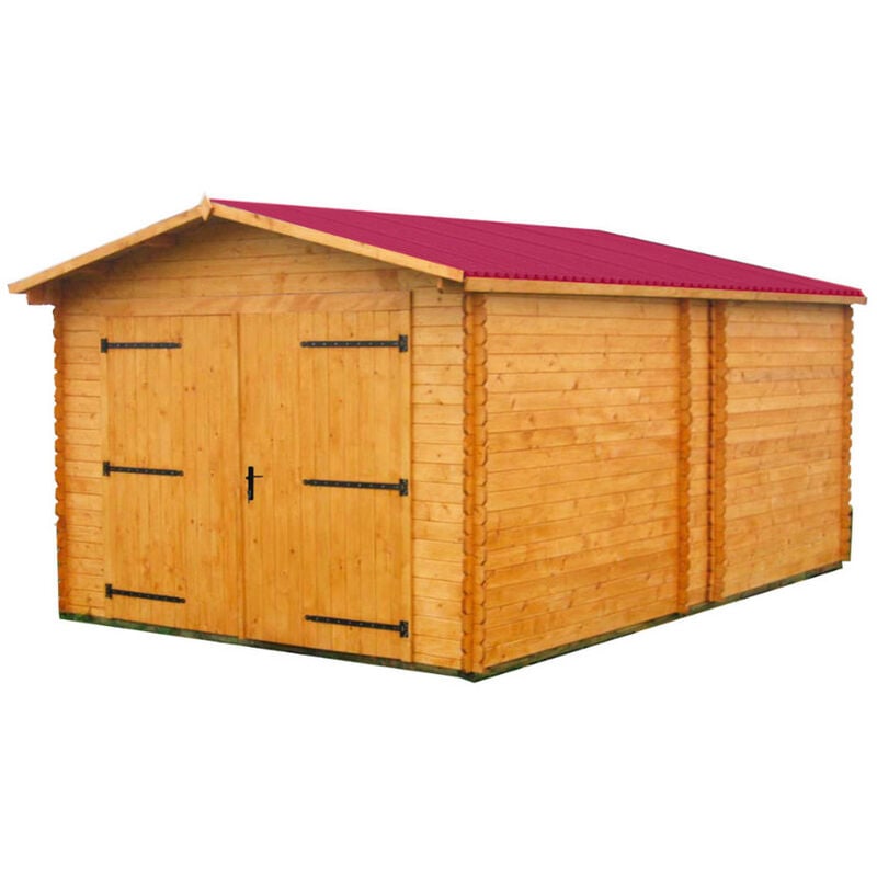 Habrita - Garage 20.98m² bois naturel do3554n