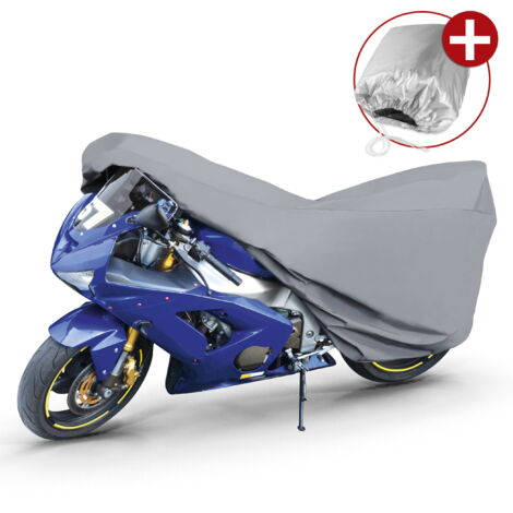 Garage pour motos Taille sport M PVC - 215 x 95 x 120 cm gris