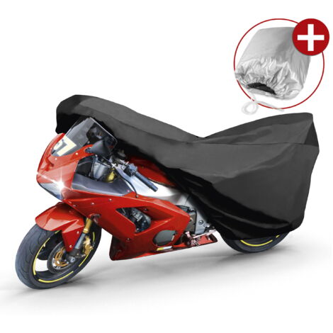 Garage pour motos Taille sport M PVC - 215 x 95 x 120 cm noir