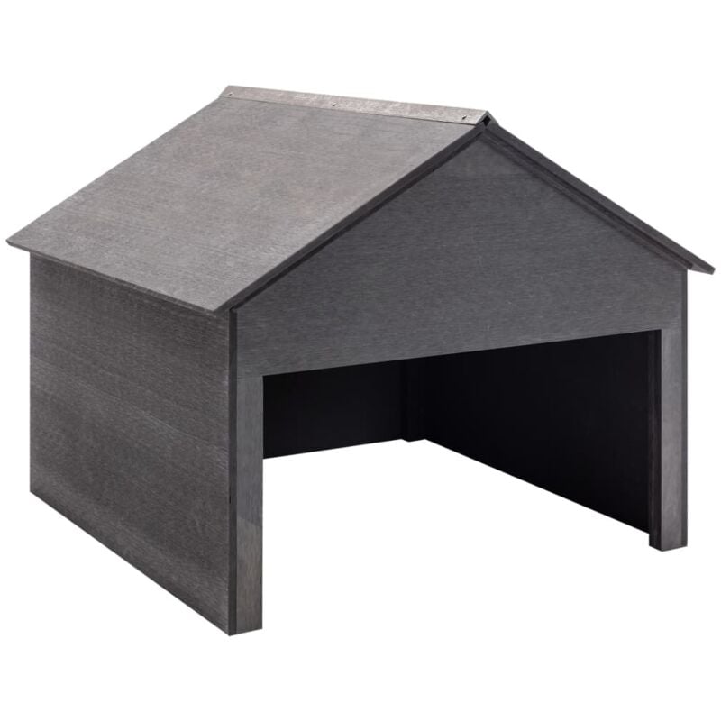 Vidaxl - Garage pour tondeuse à gazon Gris 80x80x70 cm wpc