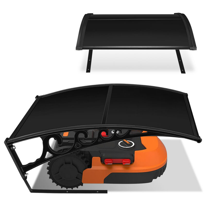Garage pour tondeuse à gazon Toit de la tondeuse robotisée Couverture Mower Protection solaire professionnelle - Noir