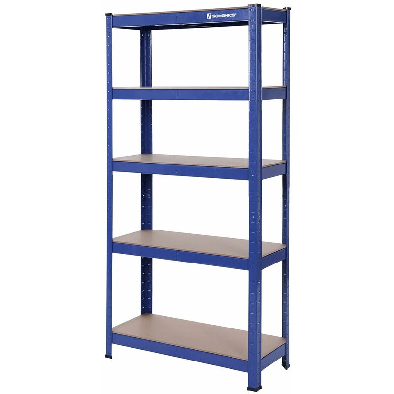 Garage Racking 4 Tier Shelving 130kg Per Shelf 5 265kg Heavy Duty Boltless With Mdf