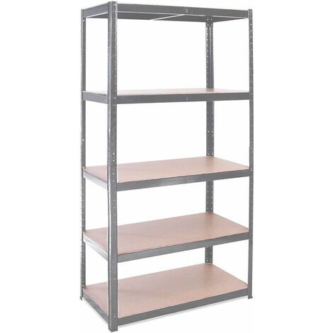 Garage Shelving Unit: 150cm x 70cm x 30cm  Single bay,  5 Tier Unit  175kg Load Weight Per Tier (875kg Per Unit)  Home, Office, Garage or Business Use