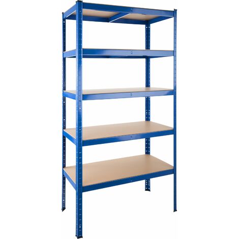 Galvanised Pack of 4 180x90x40CM Heavy Duty Garage Shelving Unit 5 Tier ...