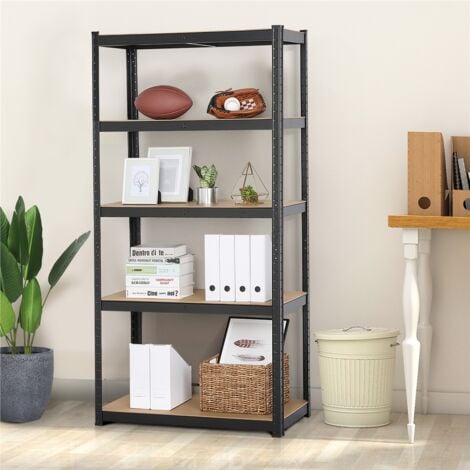 Garage Shelving Units - 5 Tier Heavy Duty Storage Shelves Metal Shed Utility Racking,180cm x 90cm x 40cm,175KG Per Shelf
