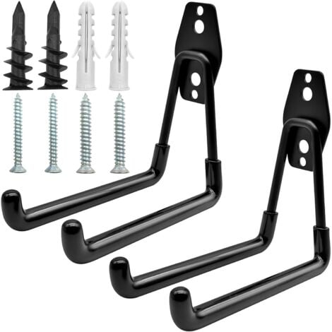 Garage Wall Hook, 2 Pieces Garage Hooks Heavy Duty Garage Storage Hook Heavy Duty Garage Storage Hooks for Organizing Garden and Garage Tools