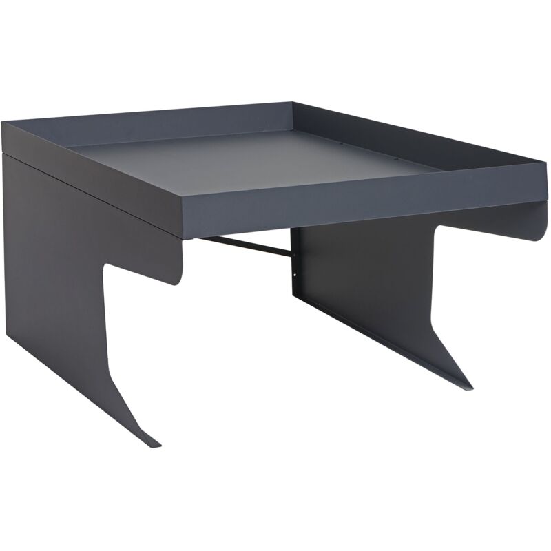 Jamais utilisé] Garage xl pour tondeuse-robot avec bac à plantes HHG 823, toit Abri pour tondeuse, métal 47x70x100cm, anthracite