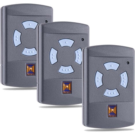 SJQKA Garagen-Fernbedienung HSM4 868 MHz, Tür-Fernbedienung, Ersatz für Hörmann Handsender HSM 4, 868,3 MHz, 4 Tasten, Reichweite 30 m, mit Batterie 3 Packungen