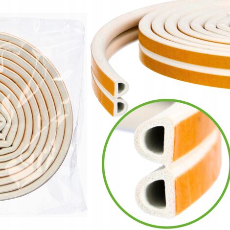 Garagendichtung D 12x10 weiß 1m (2x0,5m)