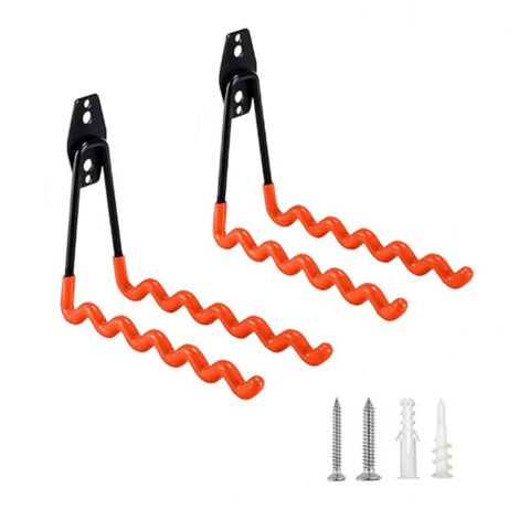 Garagenhaken, 2er-Set robuste Wandhaken mit rutschfester Oberfläche