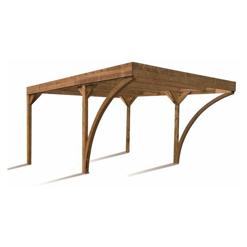 

Cochera con techo de policarbonato Double Harold - Forest Style