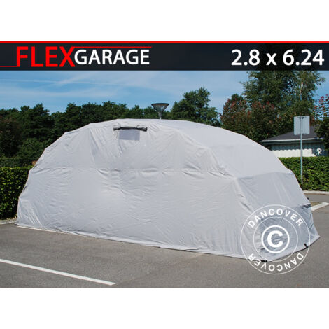 Garaje plegable (coche), 2,8x6,24x2,3m, Gris