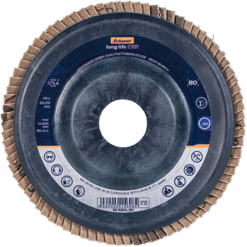 Disco abrasivo lamellare long life cer conico ⌀