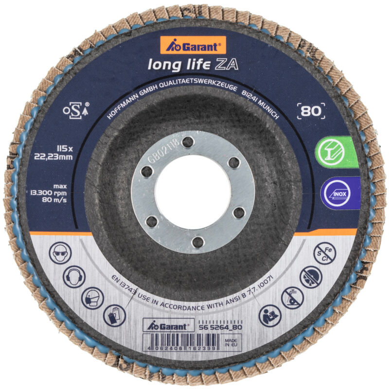 Disco abrasivo lamellare long life za conico ⌀ 115...