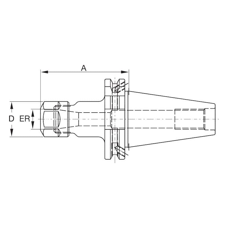 Mandrino a pinza er Forma adb sk 50 a = 100