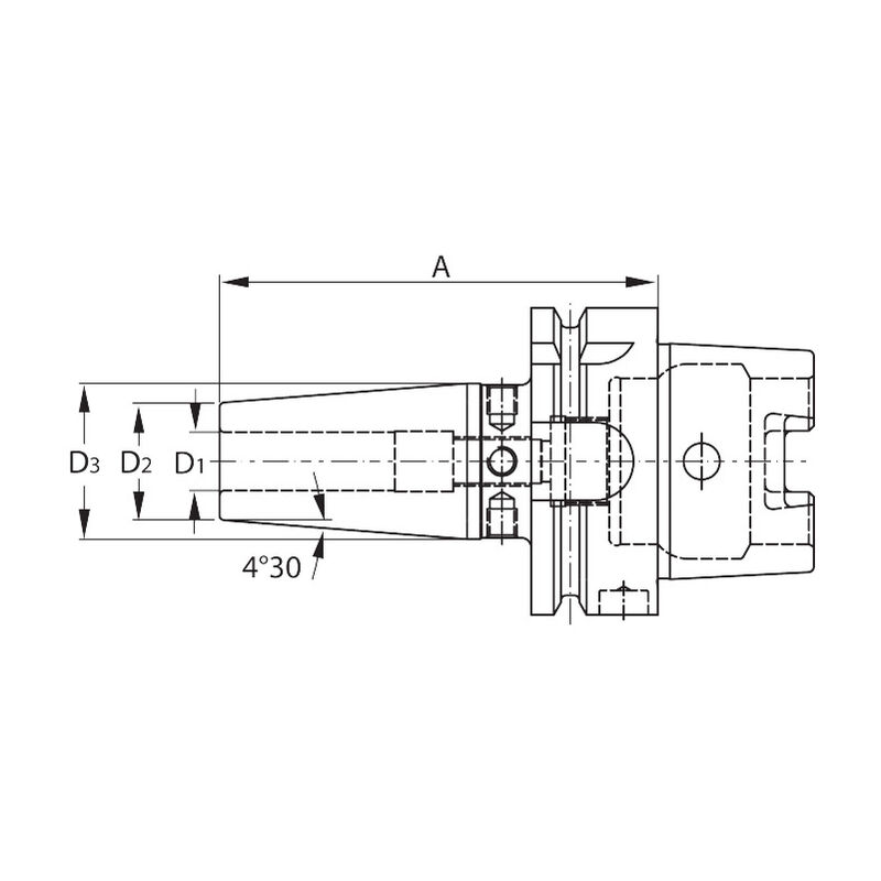 Mandrino portautensili a calettare hsk-e 40