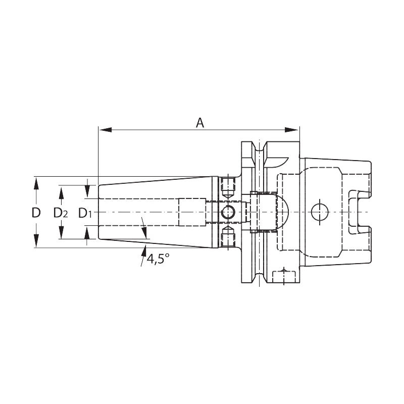 Garant - Mandrino portautensili a calettare hsk-f