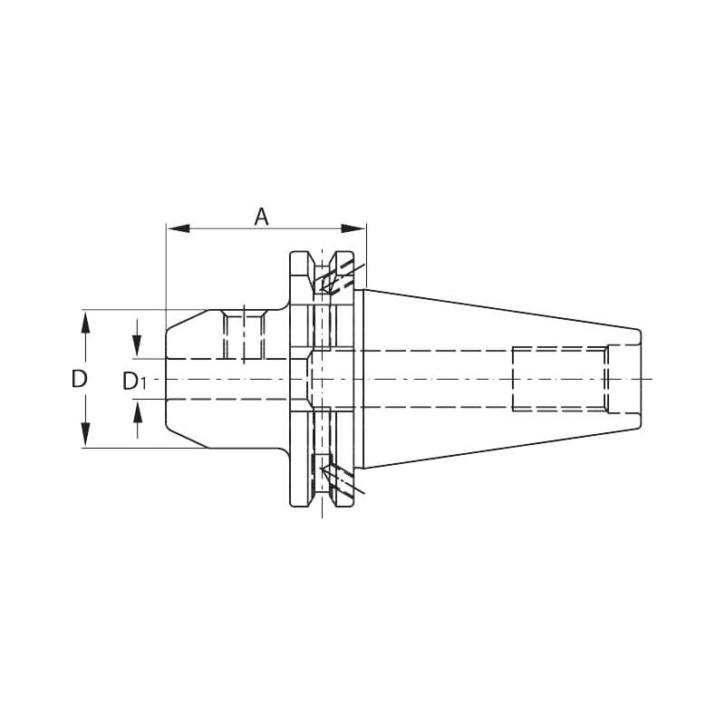 Mandrino portautensili forma adb sk 50 corto