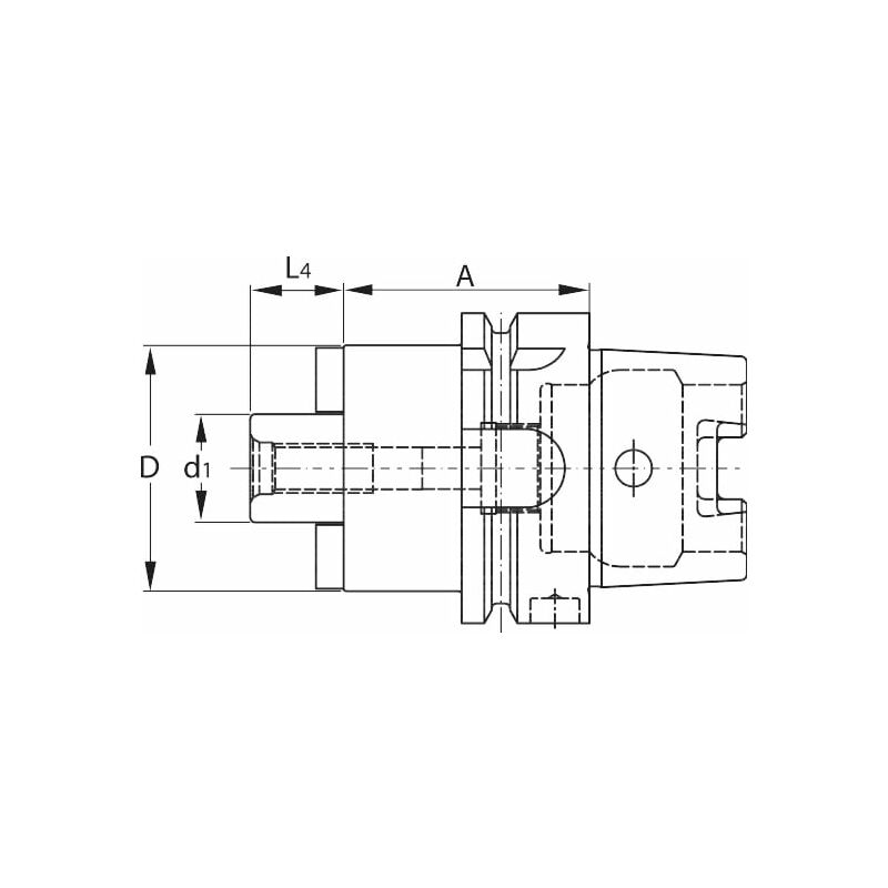 Portafrese con trascinatore frontale con foro per