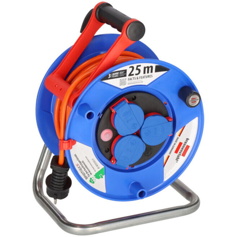 Brennenstuhl - Enrouleur de câble Garant IP44 25m AT-N05V3V3-F 3G1,5