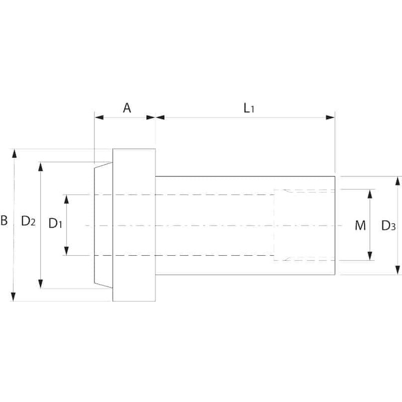 Garant - Supporto a espansione idraulica ⌀ codolo
