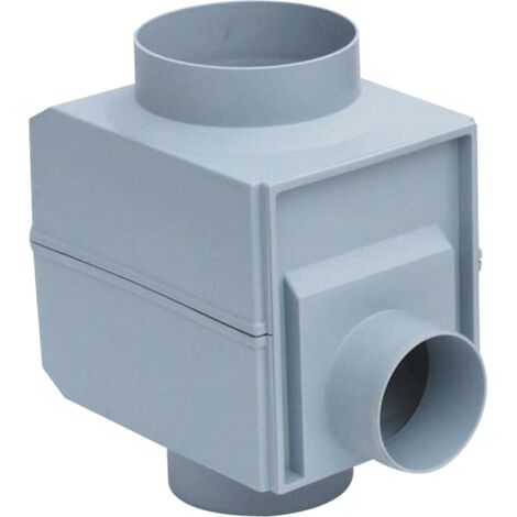 Garantia – Collecteur filtrant Regendieb gris DN 70 – 3 sorties latérales DN 32/50/70 – Autonettoyant pour entretien facilité – Adaptable à gouttières 80/100mm