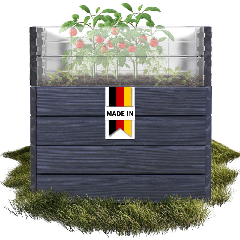 Garantia - Ergo Quadro Turbo L 75 Hochbeet Wood, Inkl. Flora Wassersparsystem